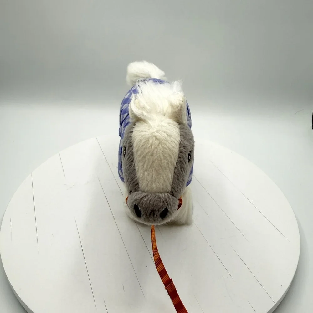 American Girl Doll Wellie Wishers White Gray Shetland Pony Horse Plush Blanket